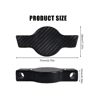 GEM - Air Tag Under Seat Mount dimensions on display