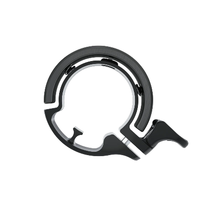 Knog - Oi Bell - Large Black Side profile on white