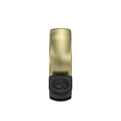 Knog - Oi Bell - Large Gold top view on white