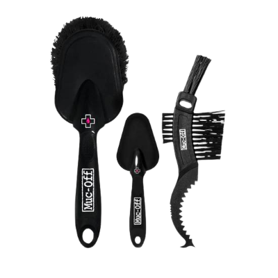 Muc-Off - Premium Brush Kit (3 Pieces) brushes on white