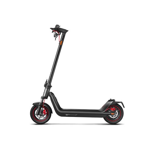 NIU KQi300X Electric KickScooter on white background displaying product from a side profile