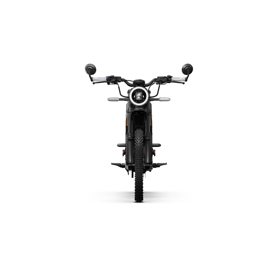 NIU XQi3 Electric Dirt Bike Wild in Yellow showing product on white background from the front