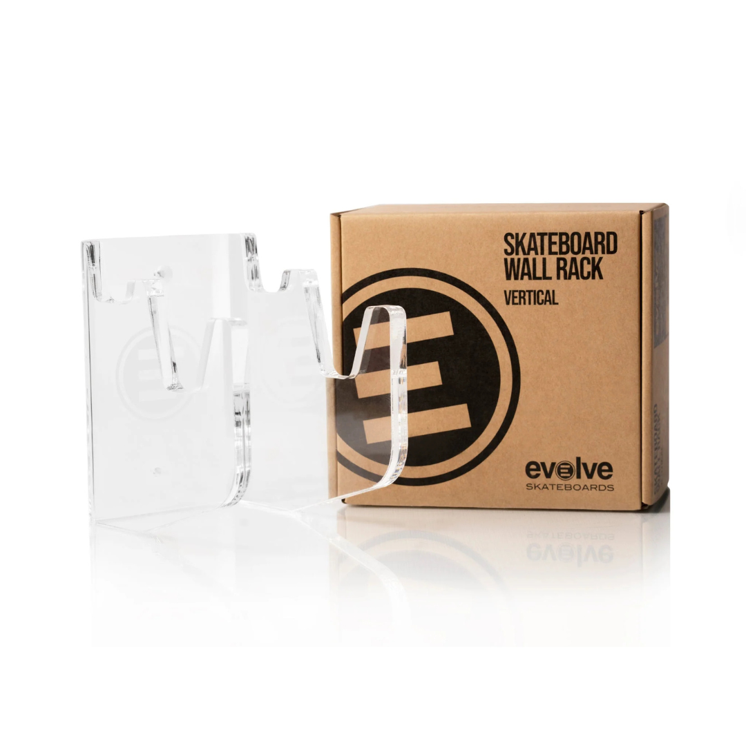 Evolve - Skateboard Wall Rack (Clear)