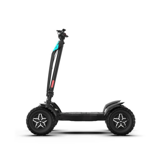 MIA Four x 4 on a white background displaying the side profile of this electric quad