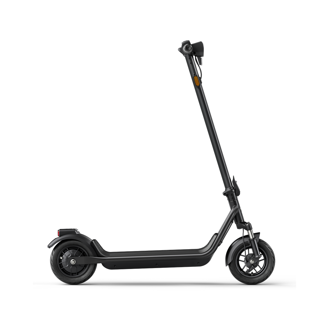 NIU - KQi100F Electric KickScooter on white background, showing product to the right