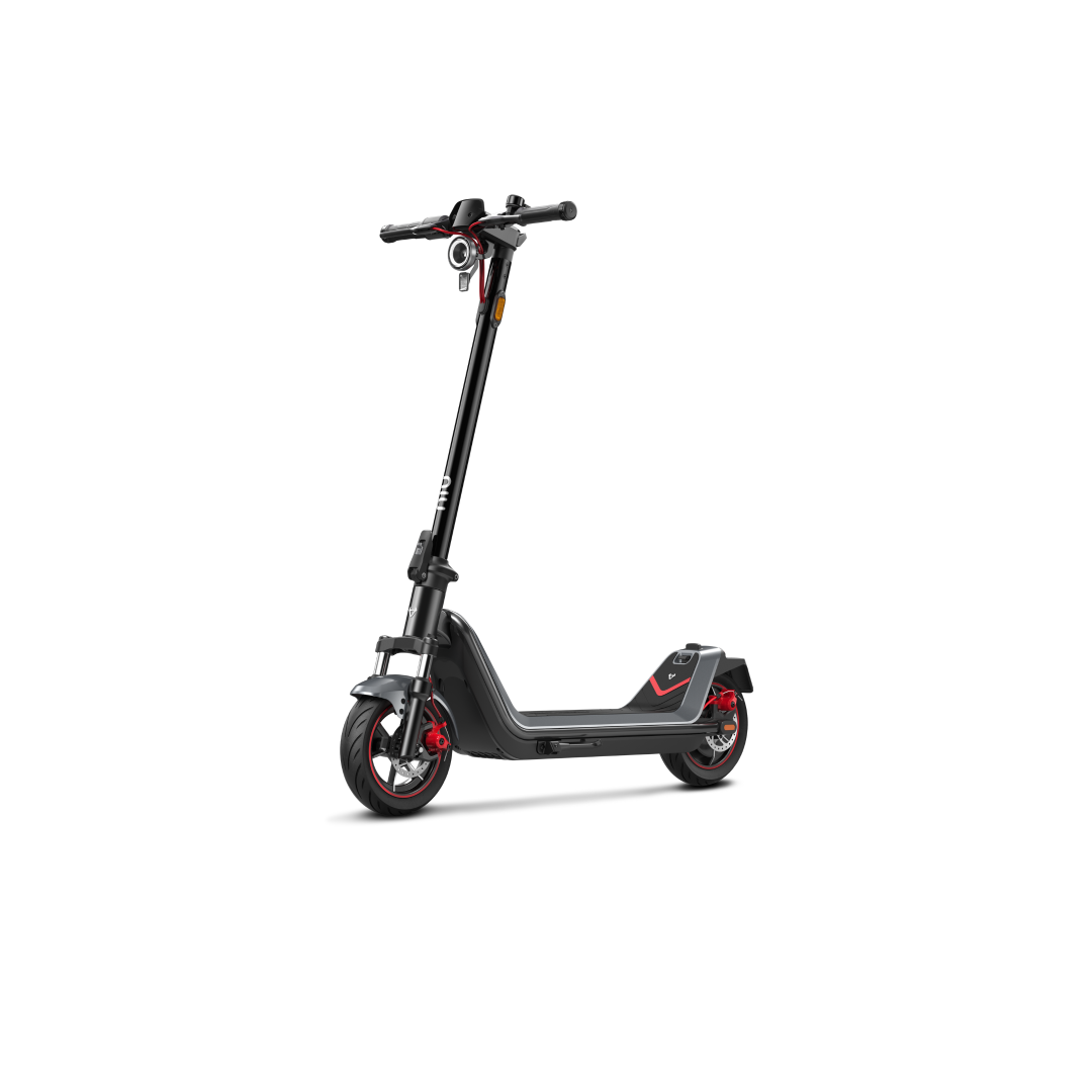 NIU KQi300X Electric KickScooter on white background showing the product from the front right angle