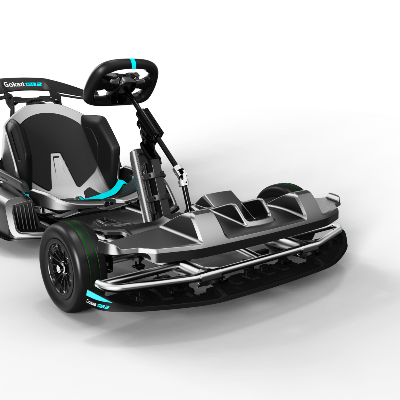 Segway-Ninebot Go Kart Pro 2 Grey Blue front view on white