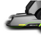 Segway-Ninebot Go Kart Pro 2 Side Fender Grey Green Zoomed in on white