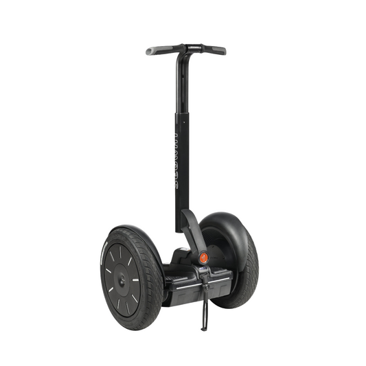 Segway  PT-SE i2 Self-Balancing Personal Transporter in black on a white background showcasing the product